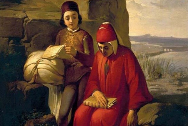 'Dante in esilio', l'opera esposta agli Antichi Chiostri Francescani