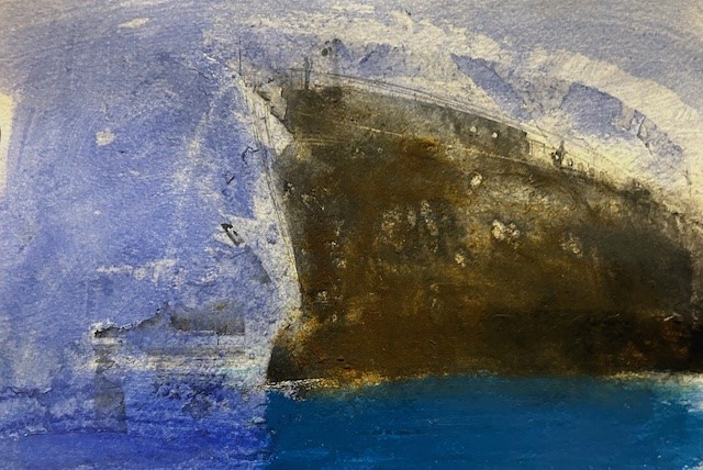 “Ruggine, sale e vento”, le navi nei dipinti di Daniele Cestari